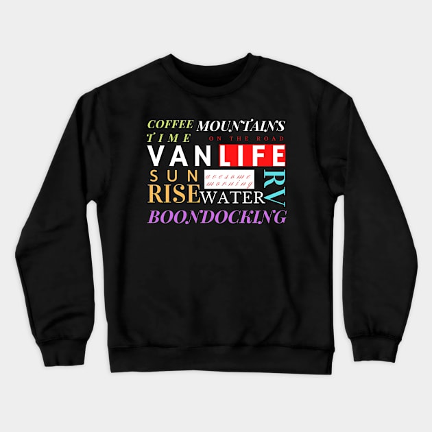 Vanlife Crewneck Sweatshirt by YellowSplash